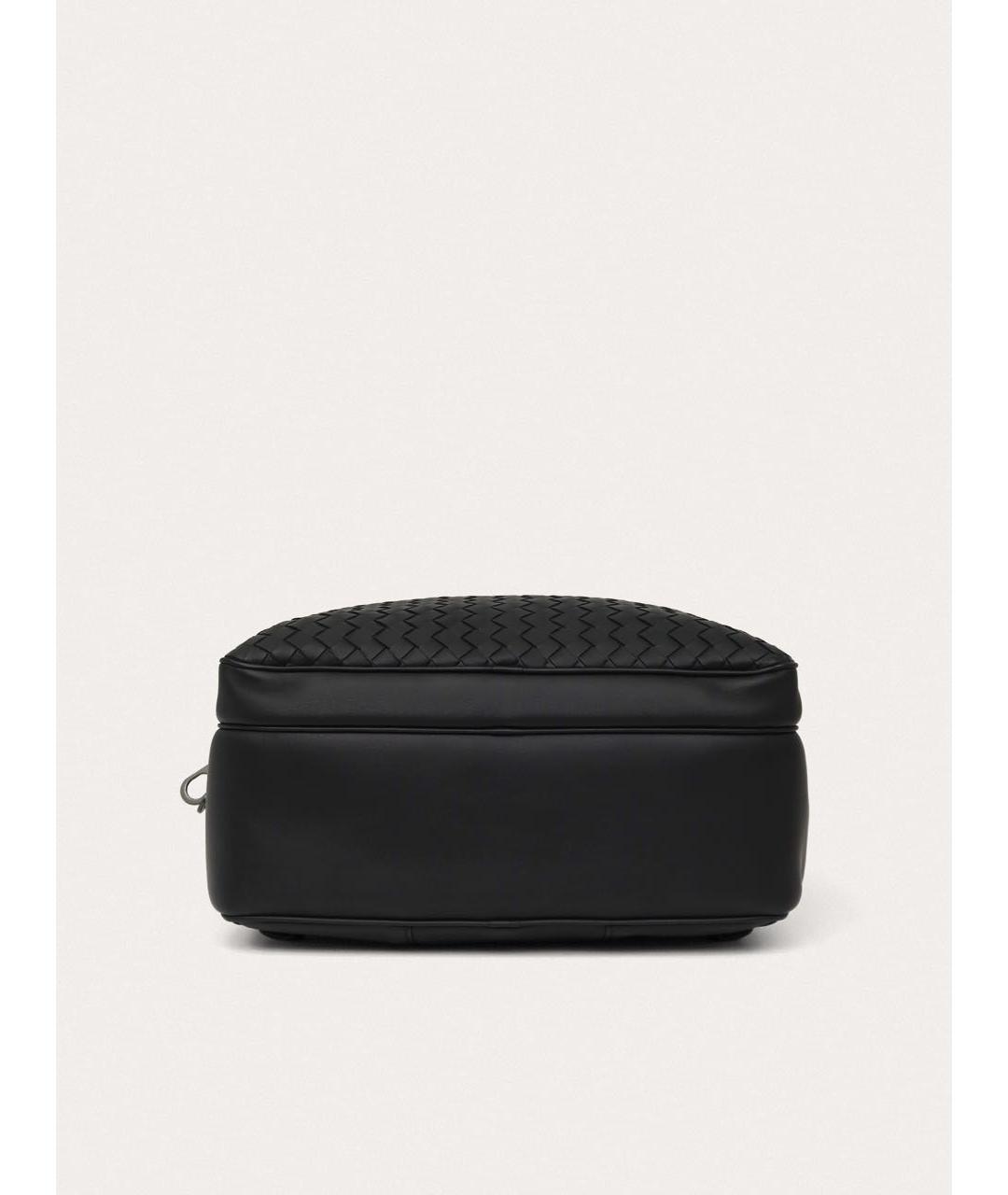 BOTTEGA VENETA Черный кожаный рюкзак, фото 4