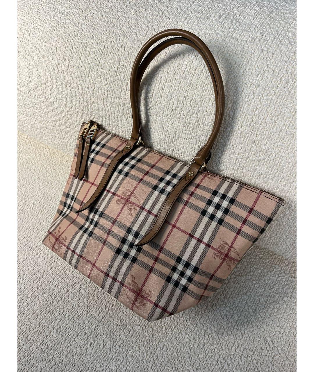 BURBERRY Бежевая сумка тоут, фото 5