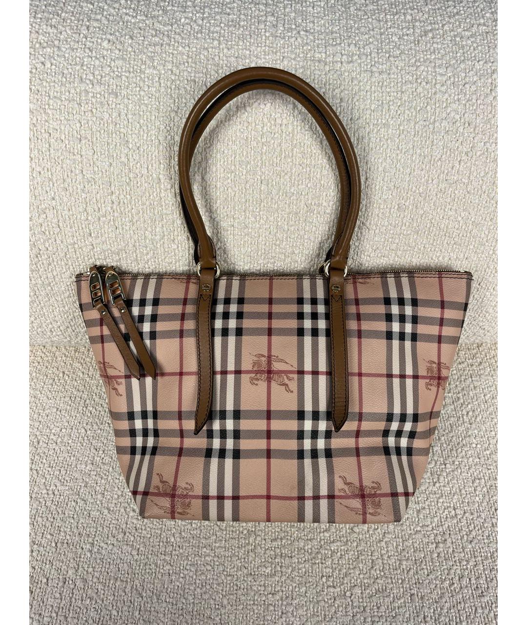 BURBERRY Бежевая сумка тоут, фото 9