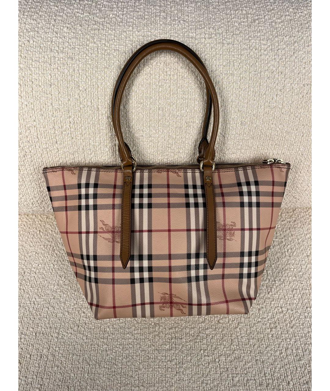 BURBERRY Бежевая сумка тоут, фото 3