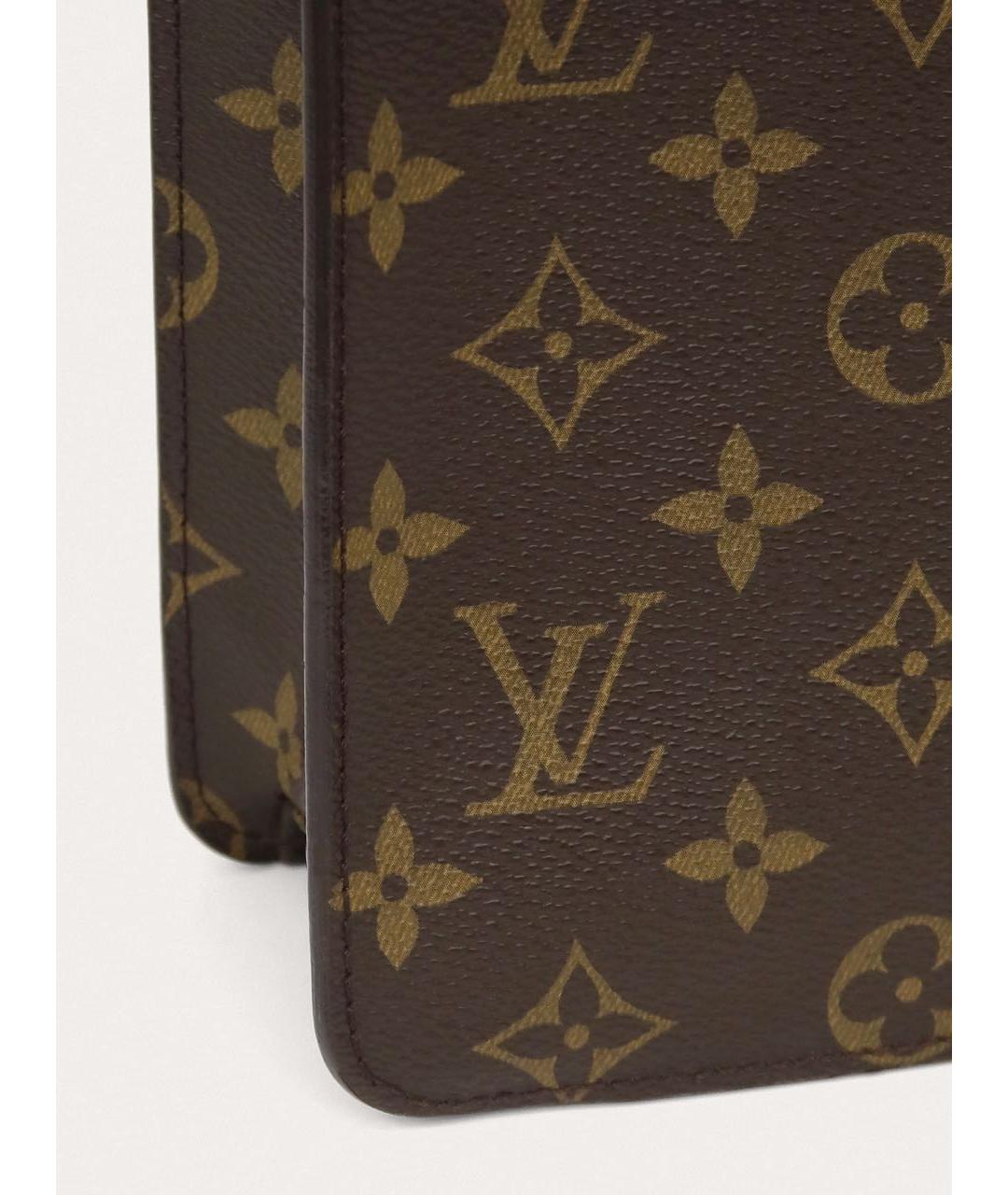 LOUIS VUITTON Коричневый портфель, фото 6