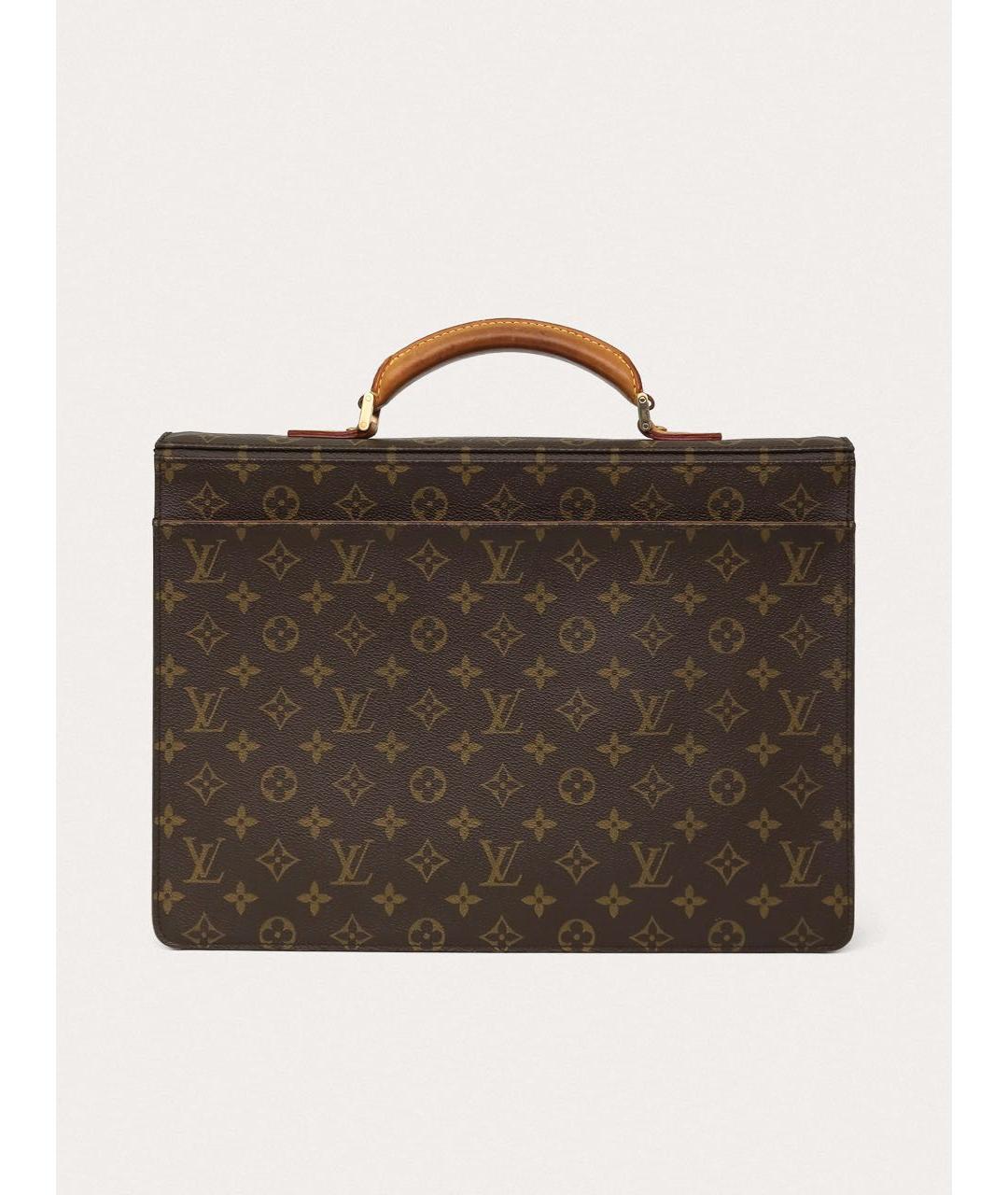 LOUIS VUITTON Коричневый портфель, фото 3