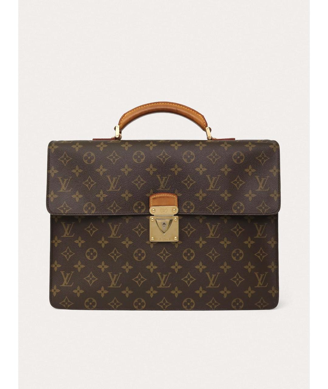 LOUIS VUITTON Коричневый портфель, фото 9