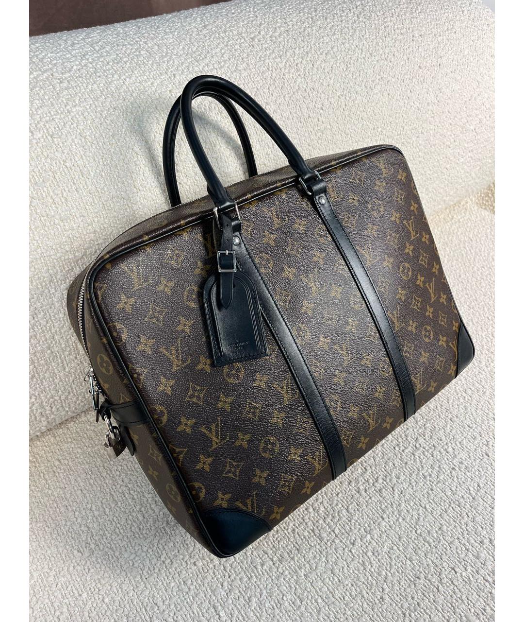 LOUIS VUITTON Коричневый портфель, фото 2