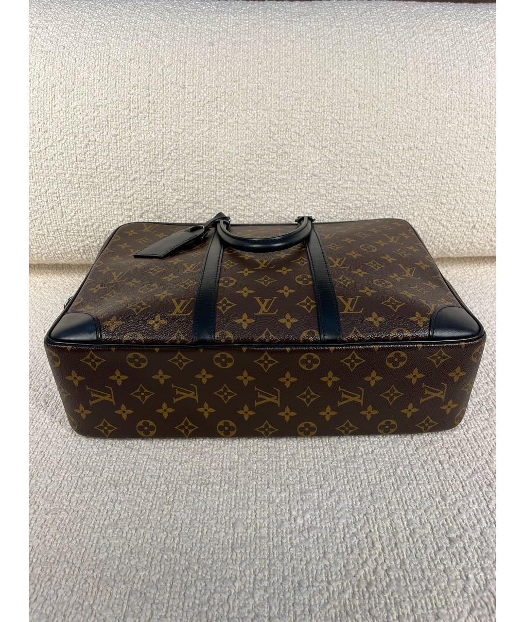 LOUIS VUITTON Коричневый портфель, фото 7