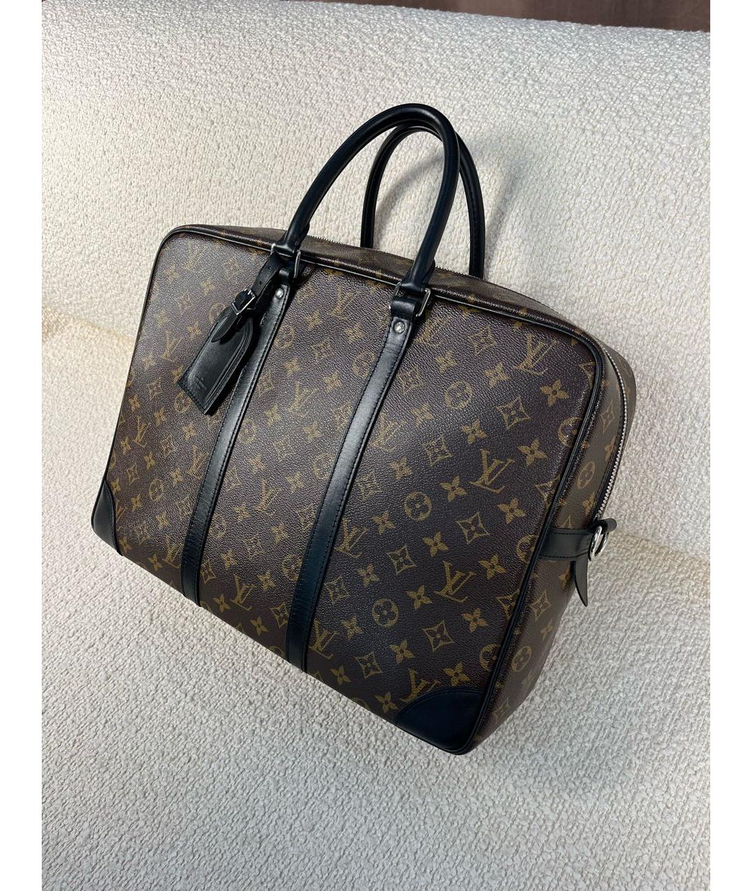 LOUIS VUITTON Коричневый портфель, фото 5