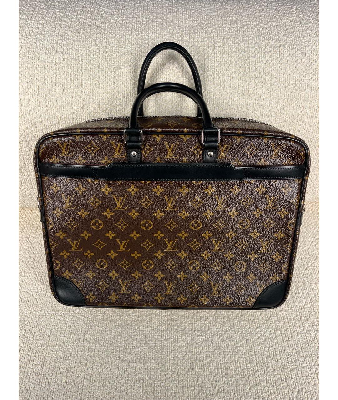 LOUIS VUITTON Коричневый портфель, фото 3