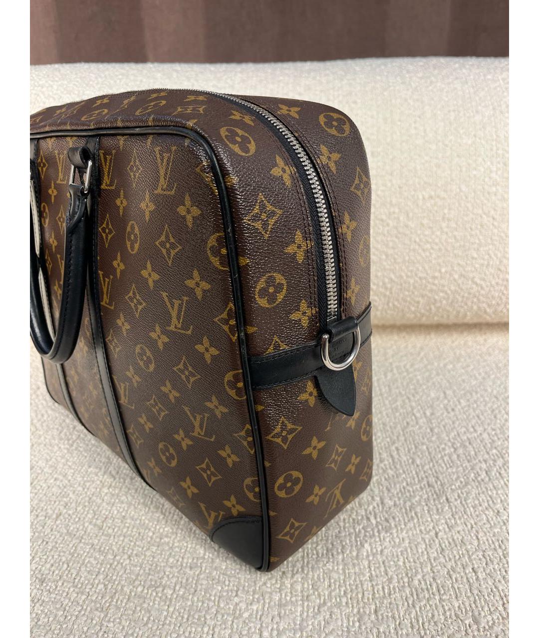 LOUIS VUITTON Коричневый портфель, фото 8