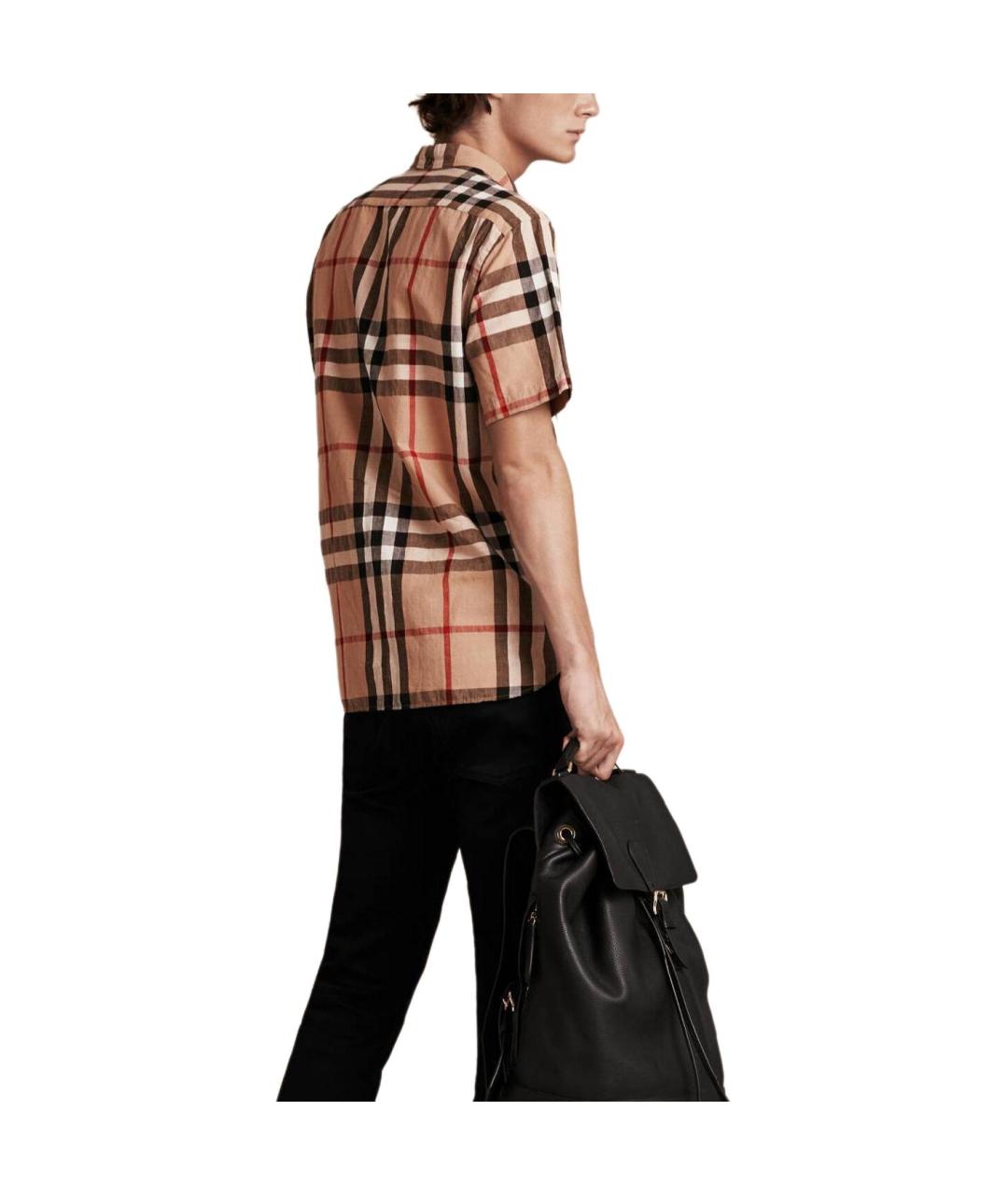 BURBERRY Бежевая классическая рубашка, фото 2