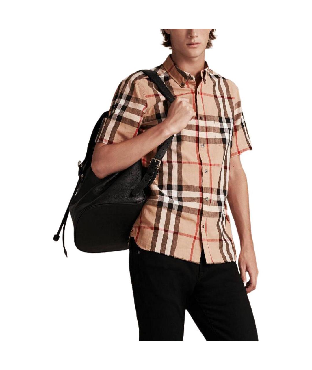 BURBERRY Бежевая классическая рубашка, фото 3