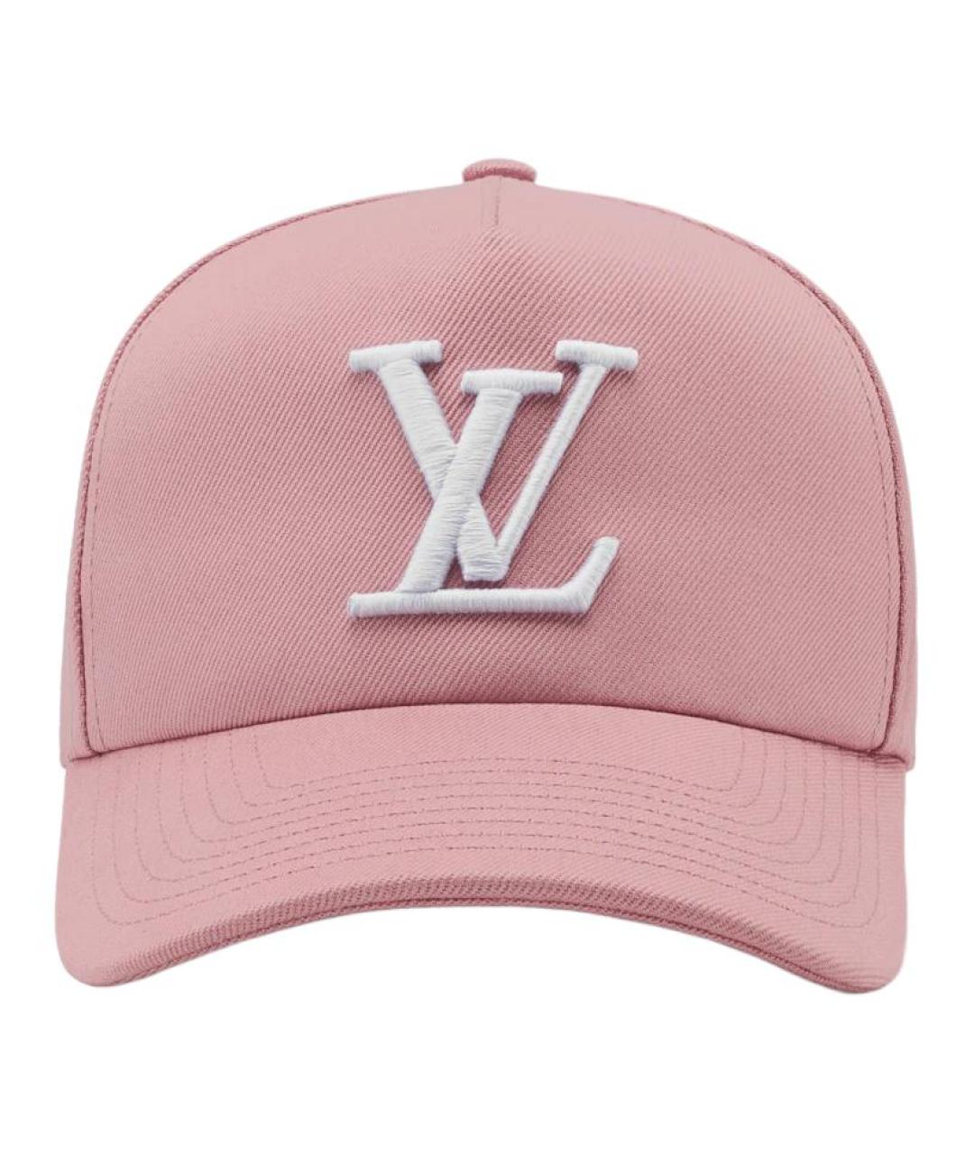 LOUIS VUITTON Розовая хлопковая кепка/бейсболка, фото 2