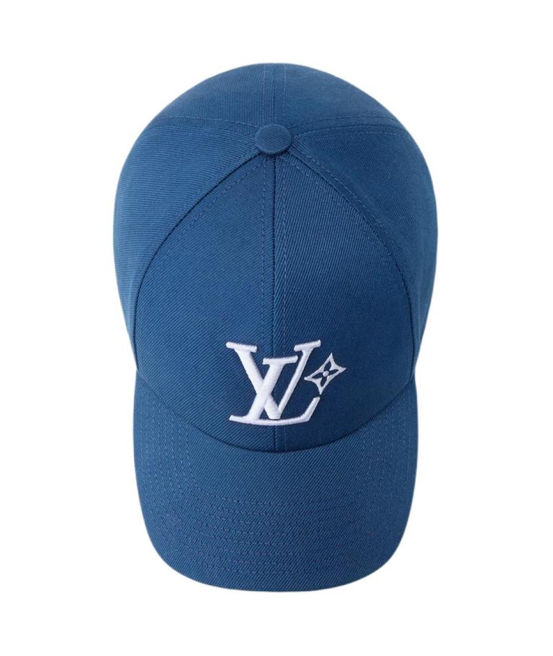 LOUIS VUITTON Синяя хлопковая кепка/бейсболка, фото 3