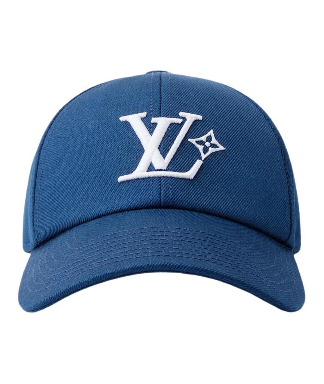 LOUIS VUITTON Синяя хлопковая кепка/бейсболка, фото 2