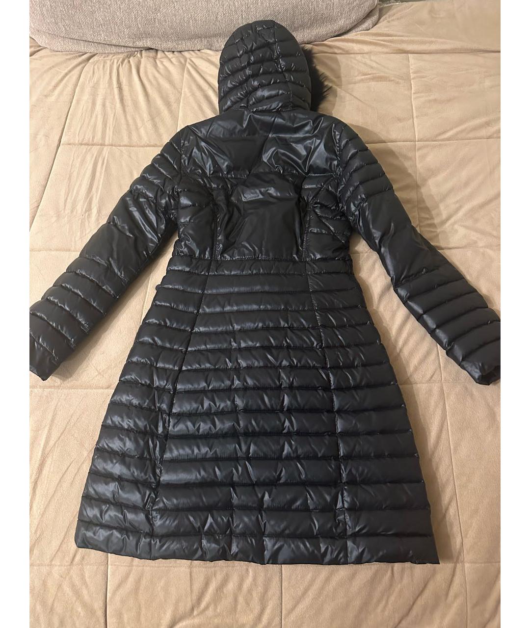 MONCLER Черный полиамидовый пуховик, фото 2