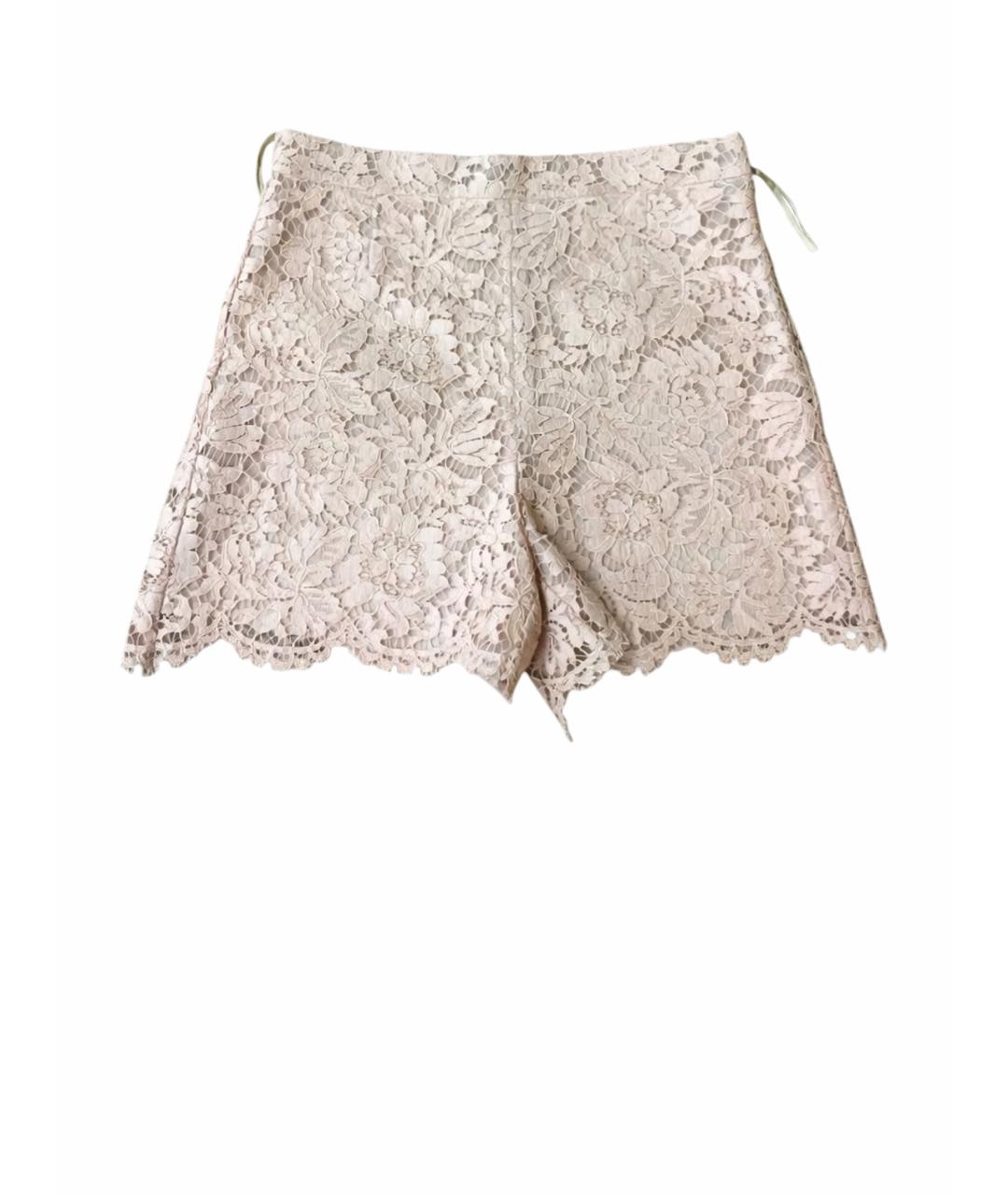 VALENTINO Розовые хлопковые шорты, фото 1