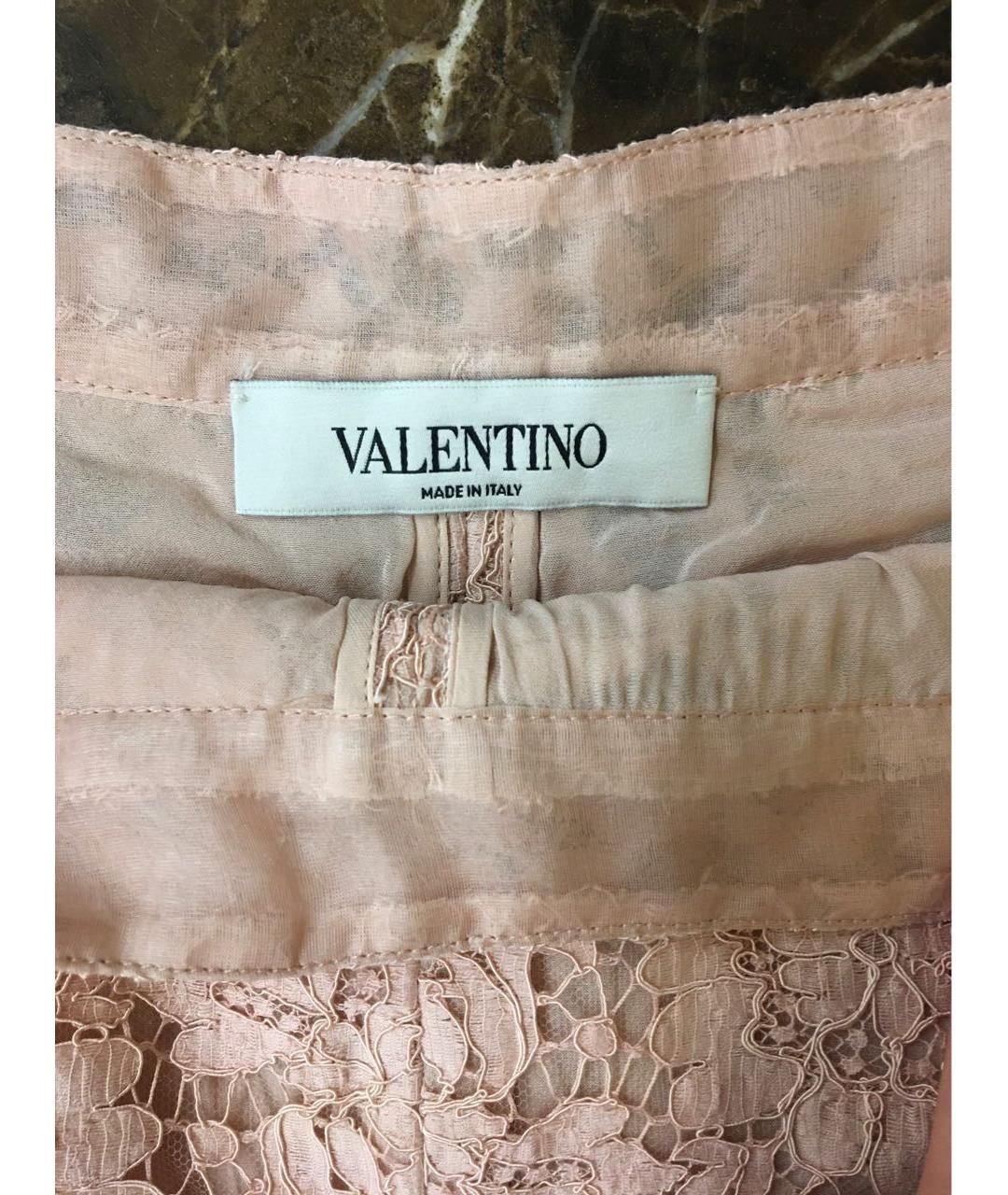 VALENTINO Розовые хлопковые шорты, фото 3