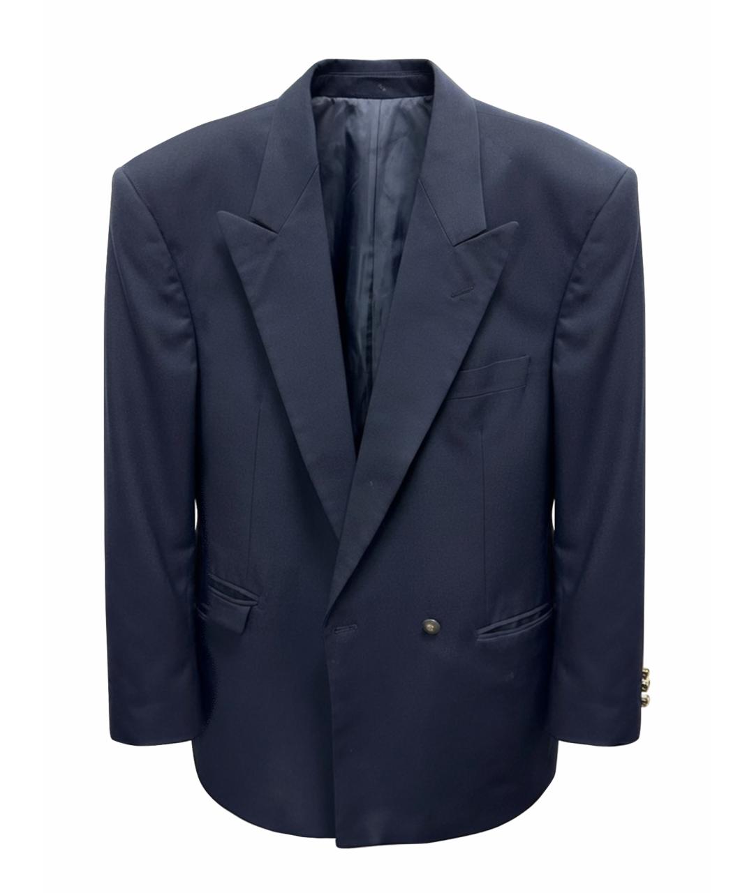 YVES SAINT LAURENT BEAUTY Темно-синий шерстяной пиджак, фото 1