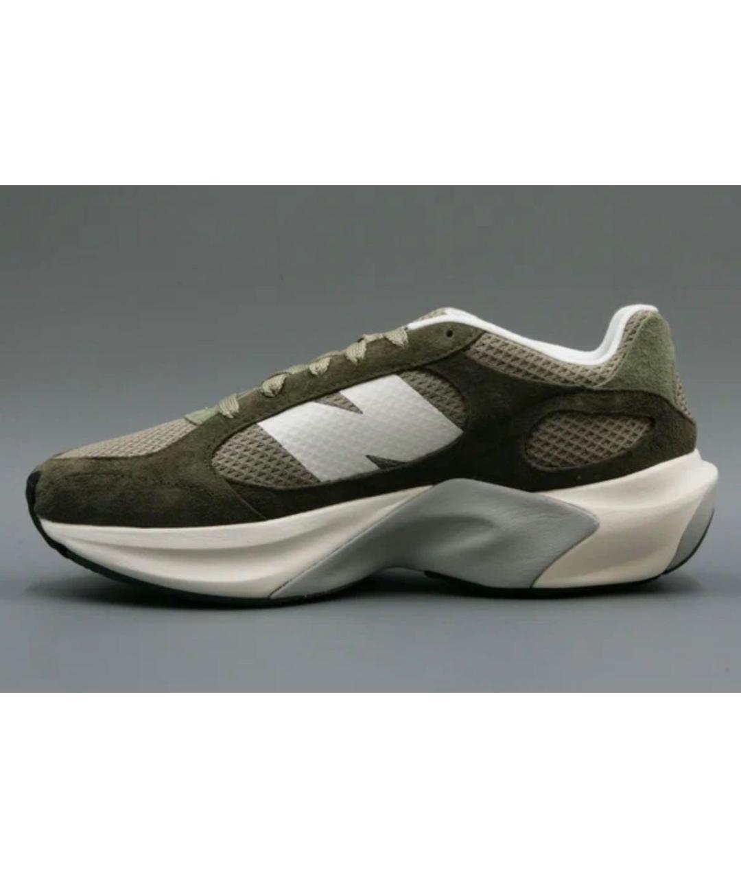 NEW BALANCE Зеленые замшевые кроссовки, фото 5