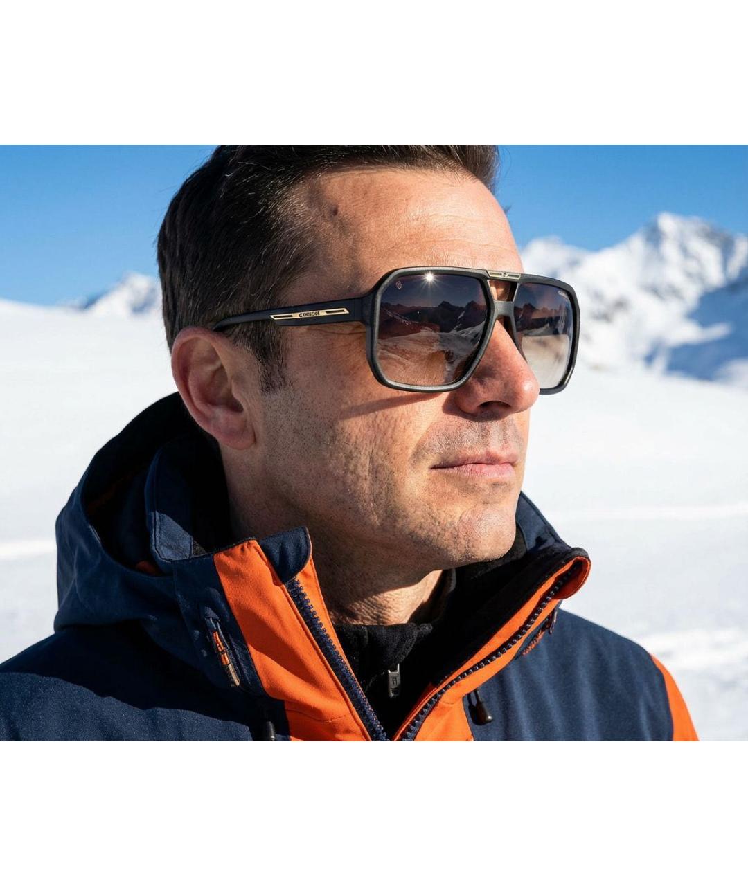 CARRERA Y CARRERA Черные пластиковые солнцезащитные очки, фото 6