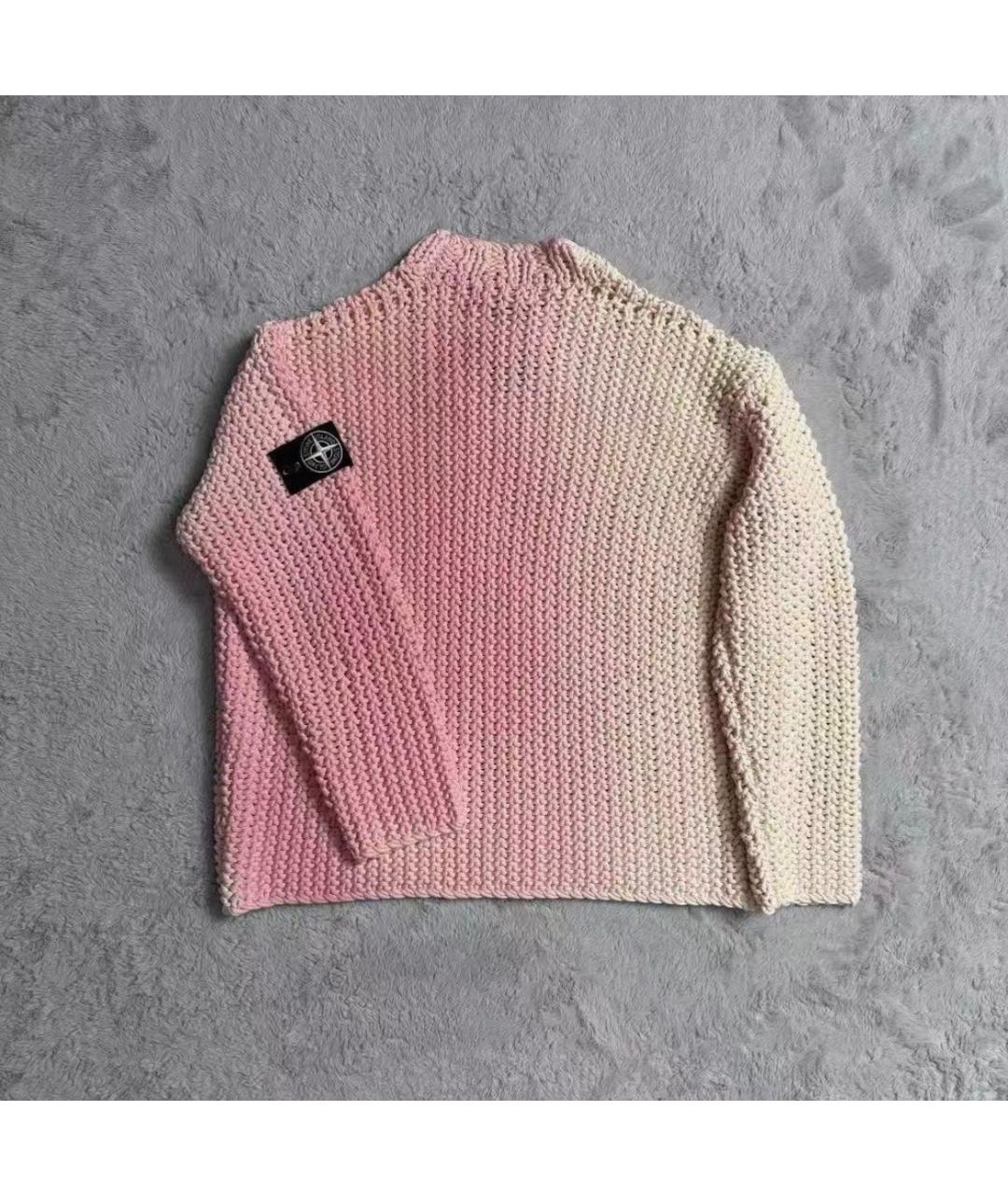 STONE ISLAND Розовый вискозный джемпер / свитер, фото 2