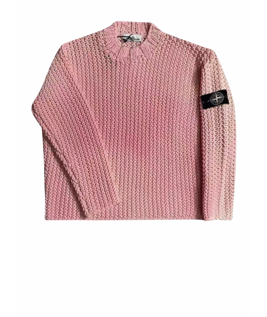 STONE ISLAND Розовый вискозный джемпер / свитер, фото 1