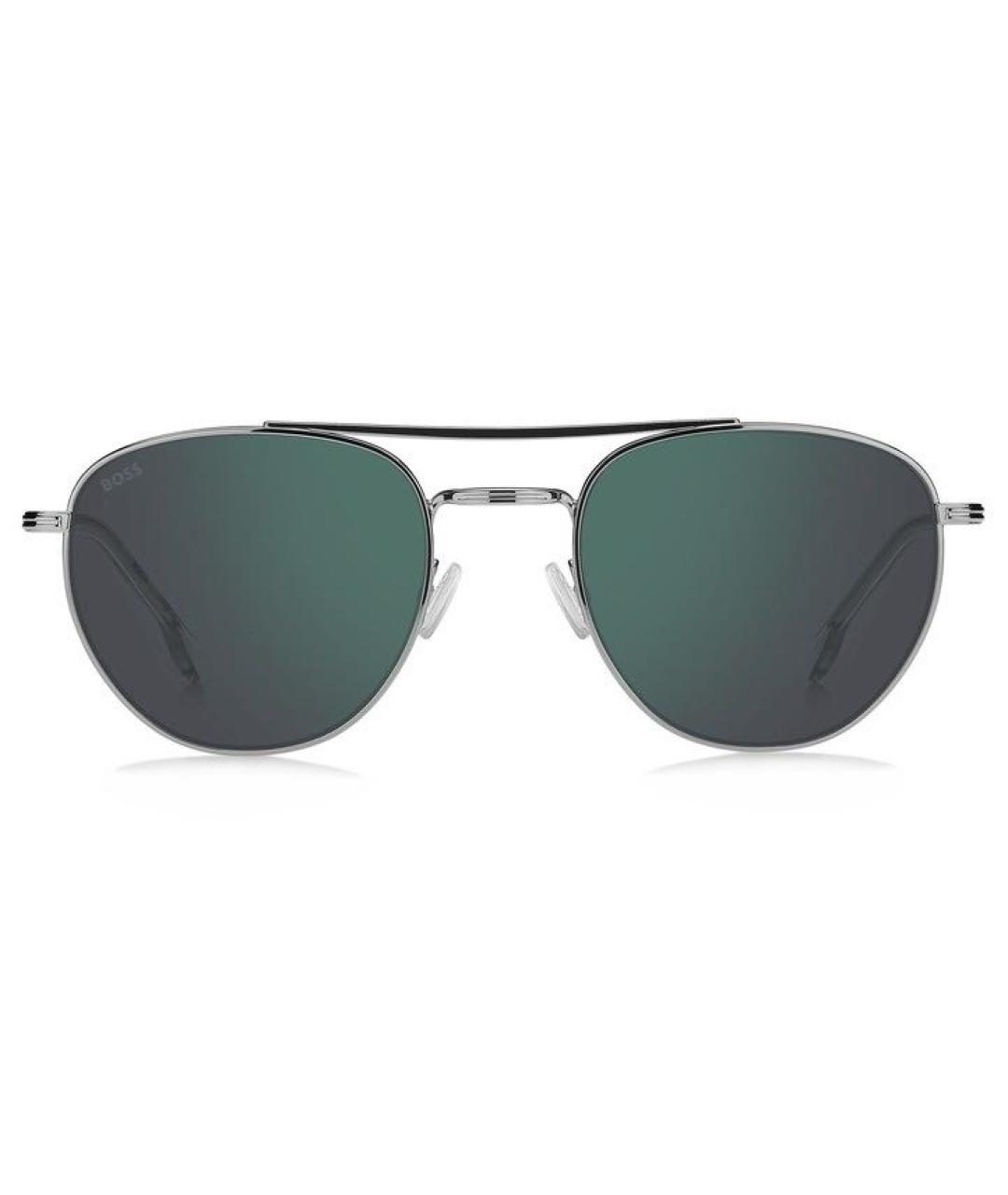HUGO BOSS Зеленые металлические солнцезащитные очки, фото 2
