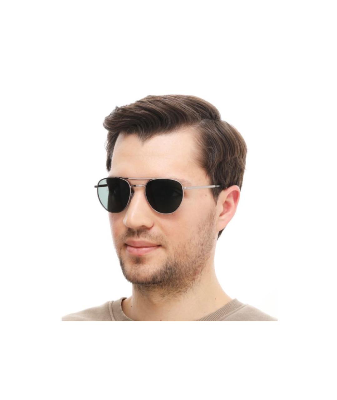 HUGO BOSS Зеленые металлические солнцезащитные очки, фото 5