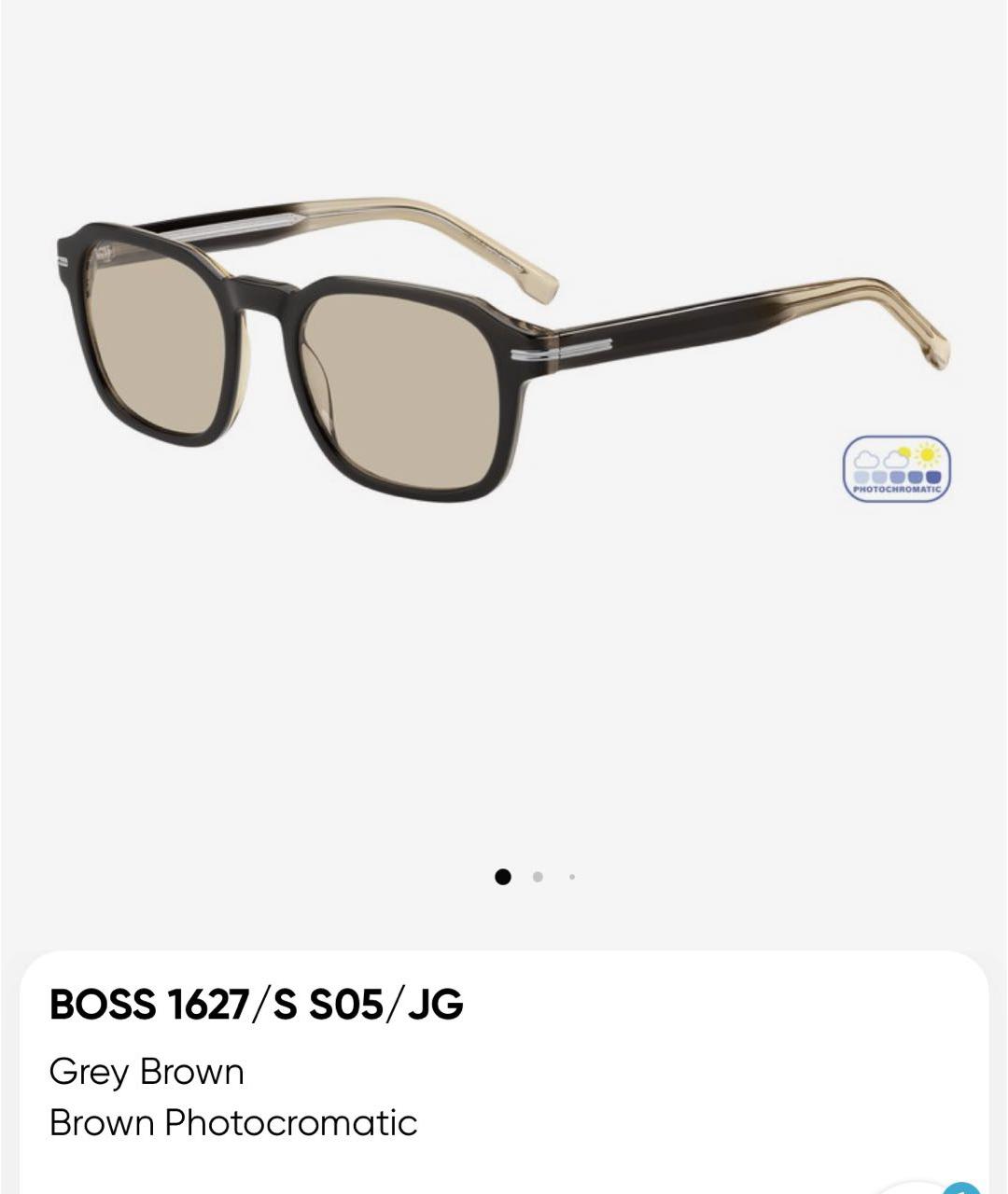 HUGO BOSS Коричневые пластиковые солнцезащитные очки, фото 8