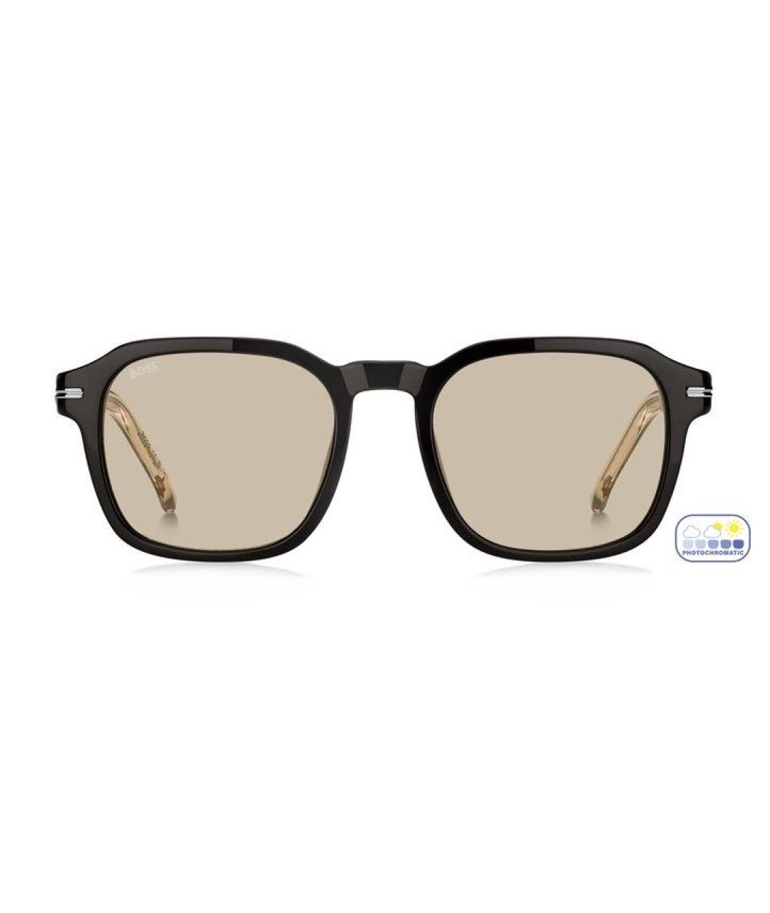 HUGO BOSS Коричневые пластиковые солнцезащитные очки, фото 7