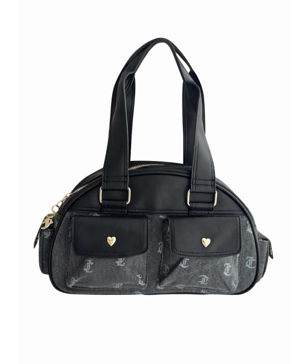 JUICY COUTURE Серая деним сумка с короткими ручками, фото 1