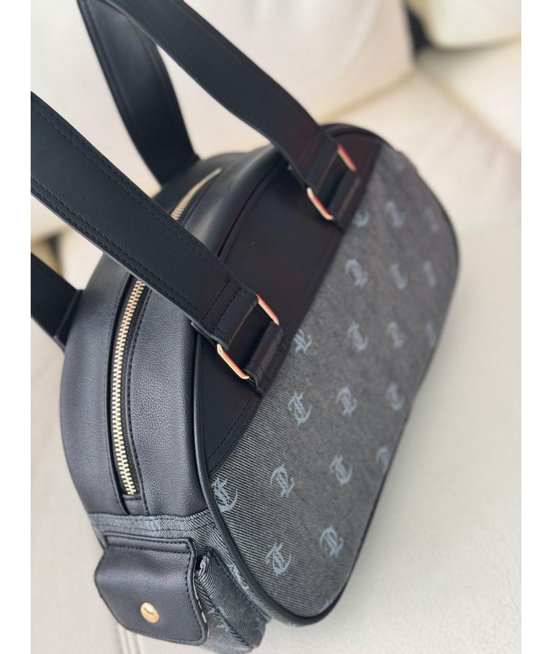 JUICY COUTURE Серая деним сумка с короткими ручками, фото 3