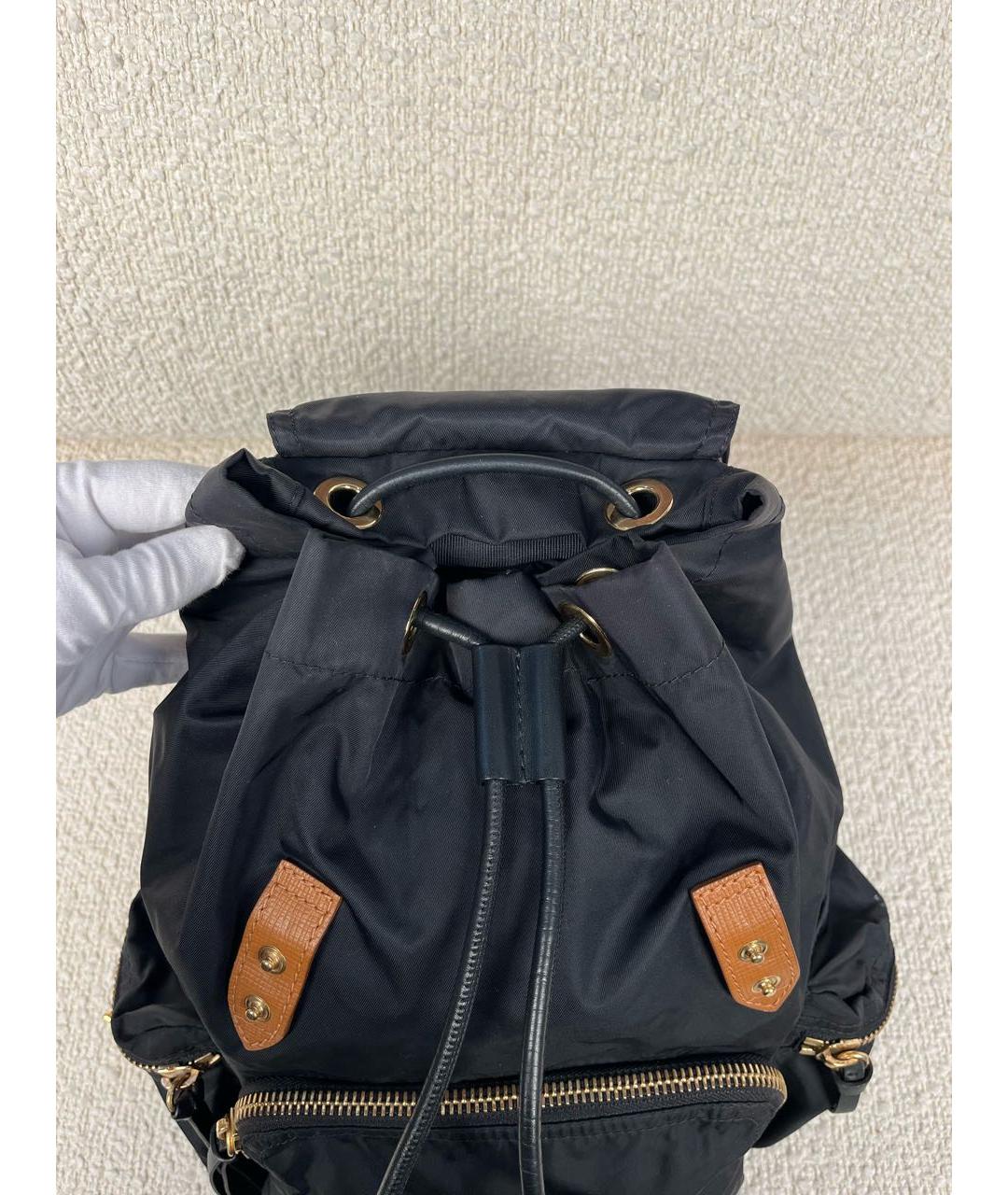 BURBERRY Черный тканевый рюкзак, фото 7