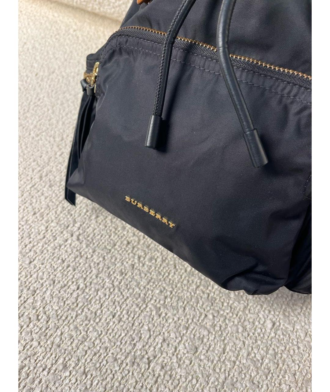 BURBERRY Черный тканевый рюкзак, фото 8