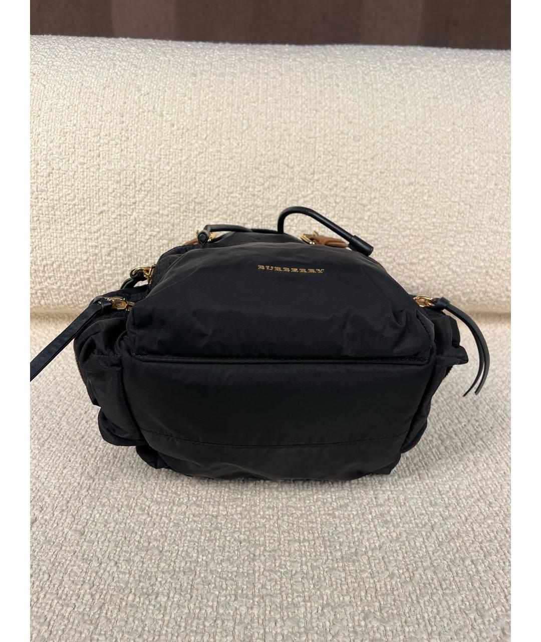 BURBERRY Черный тканевый рюкзак, фото 6