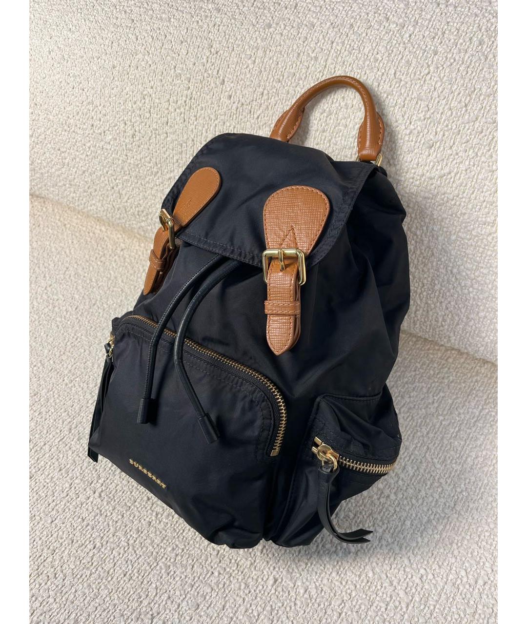 BURBERRY Черный тканевый рюкзак, фото 5