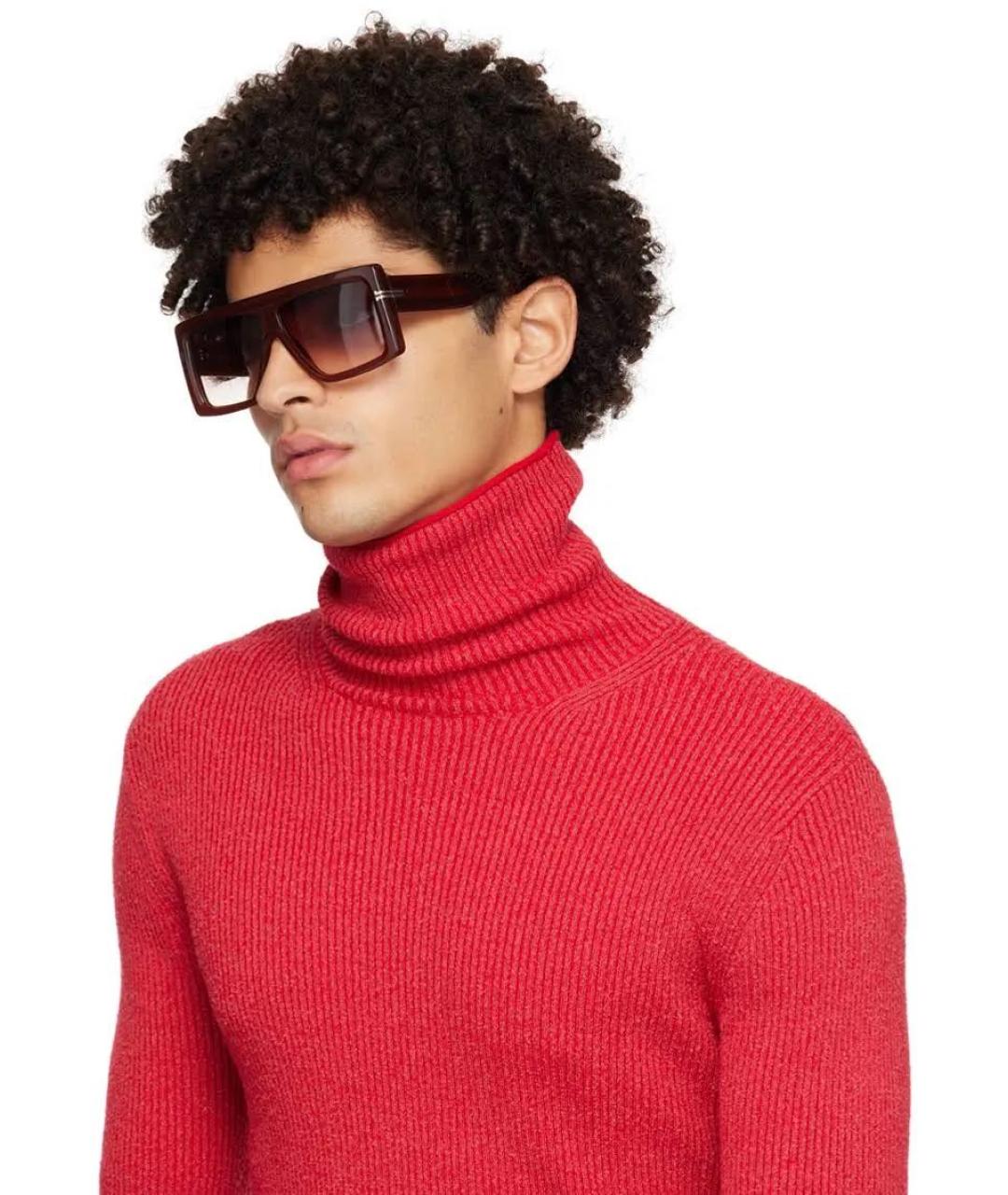 MARC JACOBS Коричневые пластиковые солнцезащитные очки, фото 3