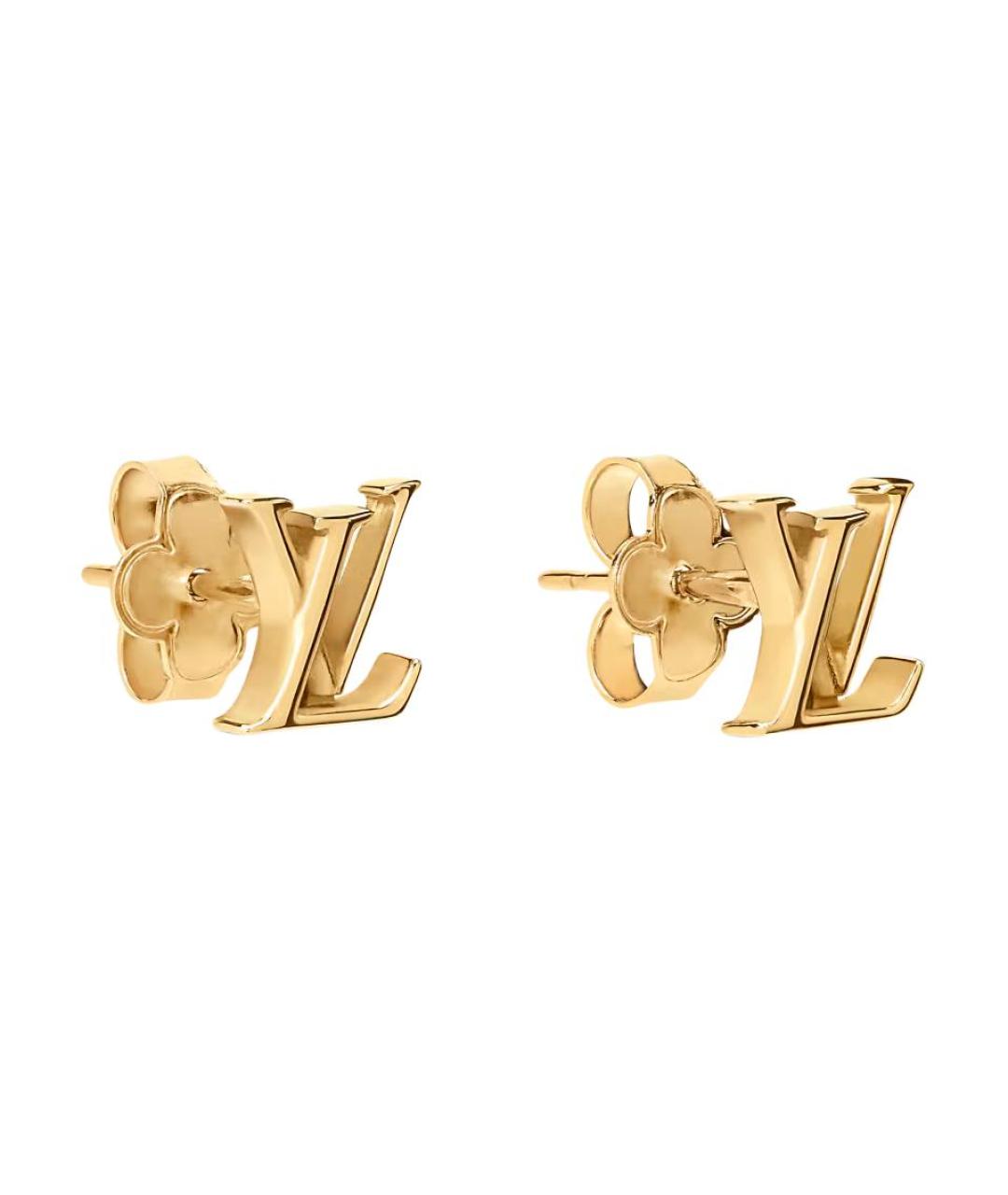LOUIS VUITTON Золотые серьги, фото 2