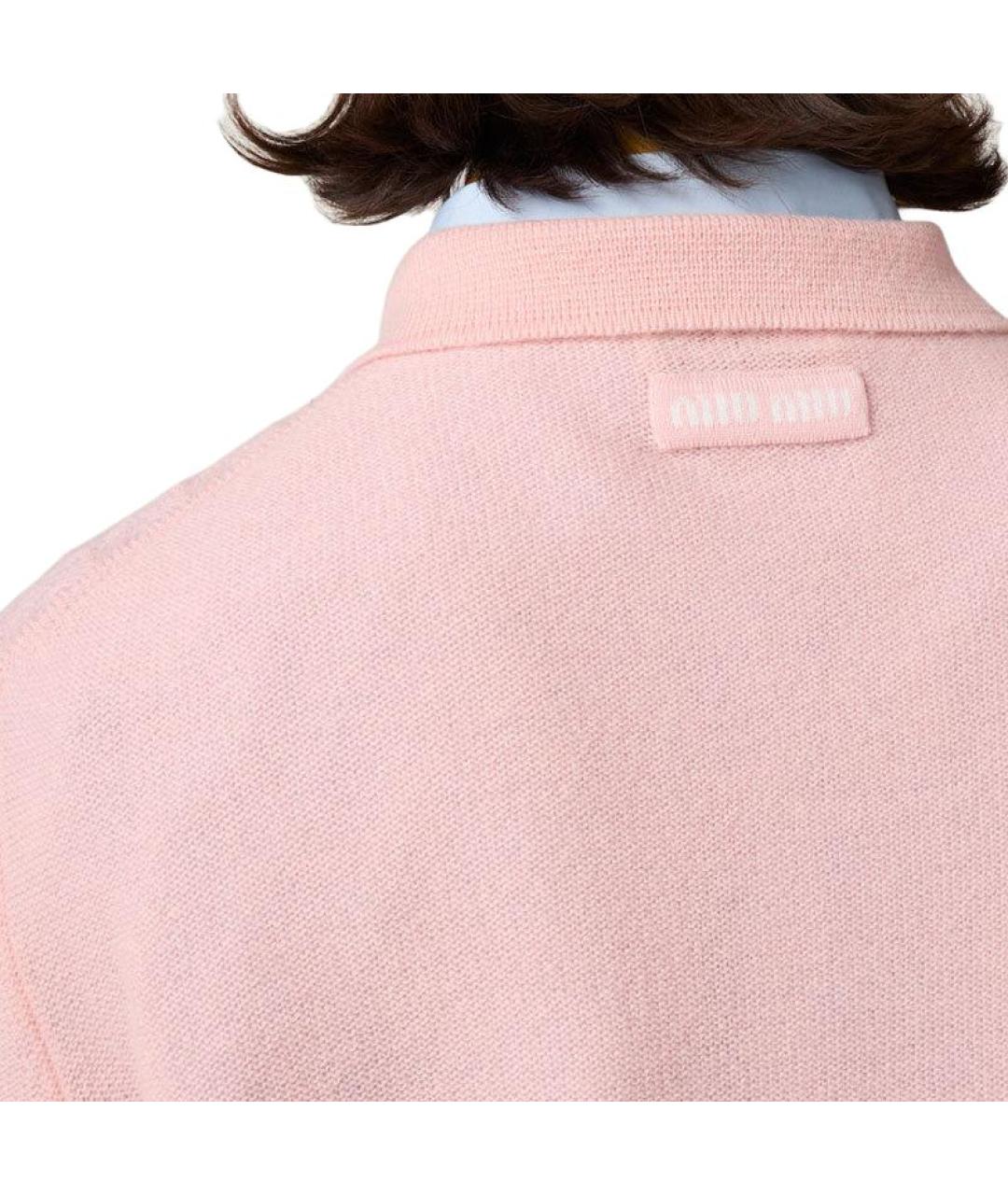 MIU MIU Розовый джемпер / свитер, фото 5
