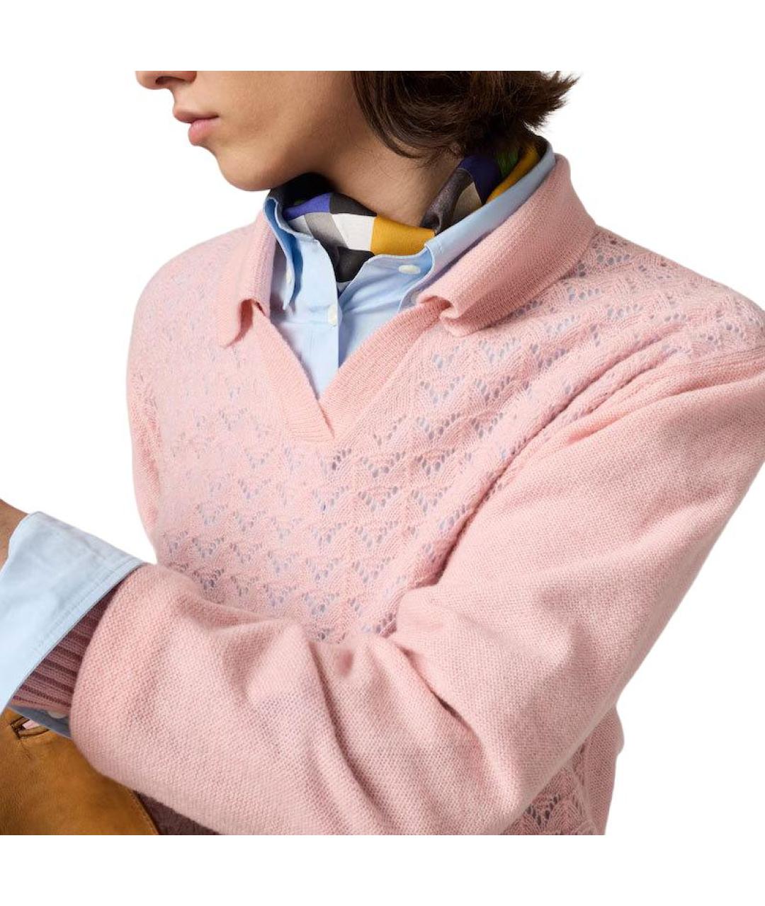 MIU MIU Розовый джемпер / свитер, фото 4