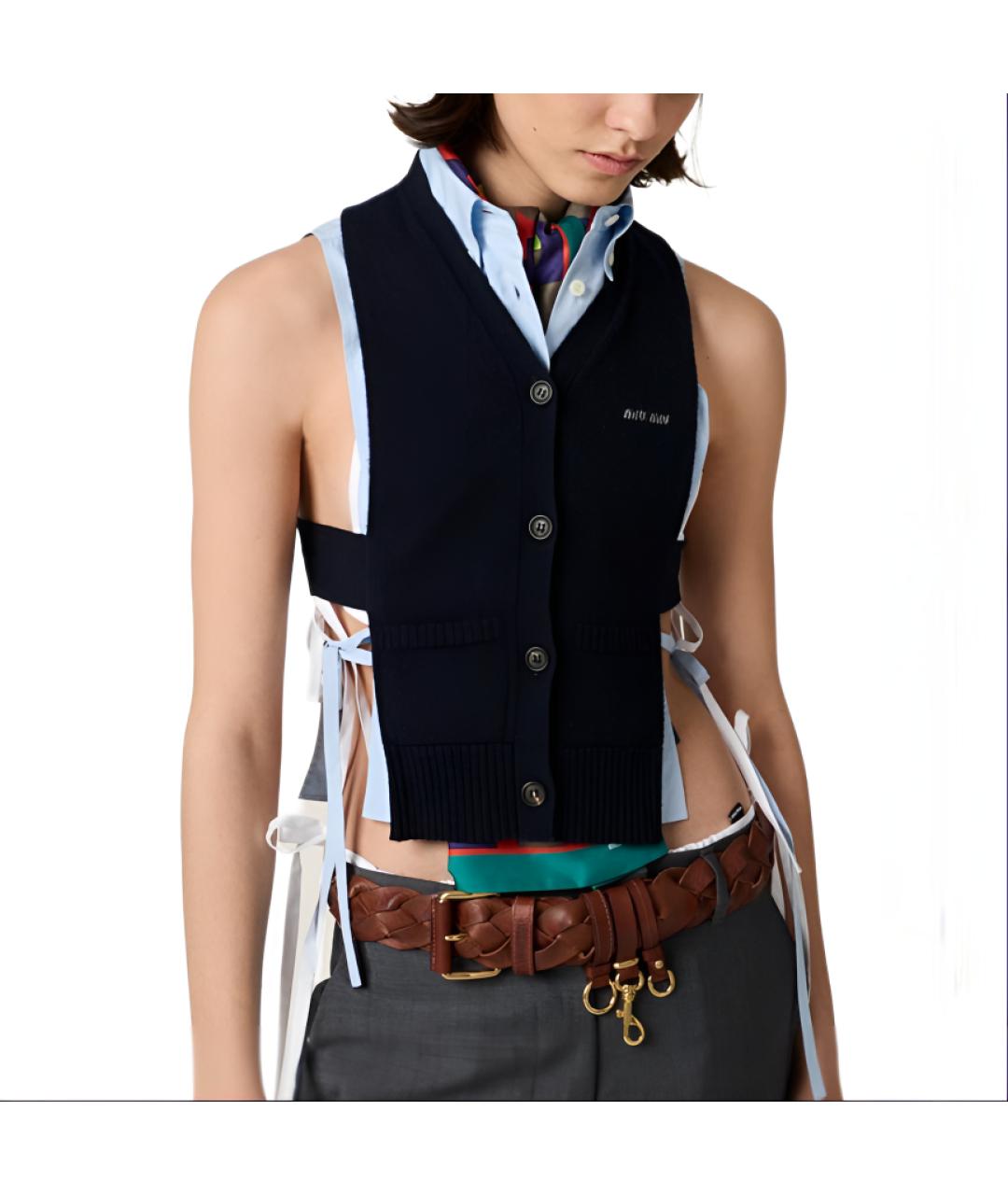 MIU MIU Синяя майка, фото 3