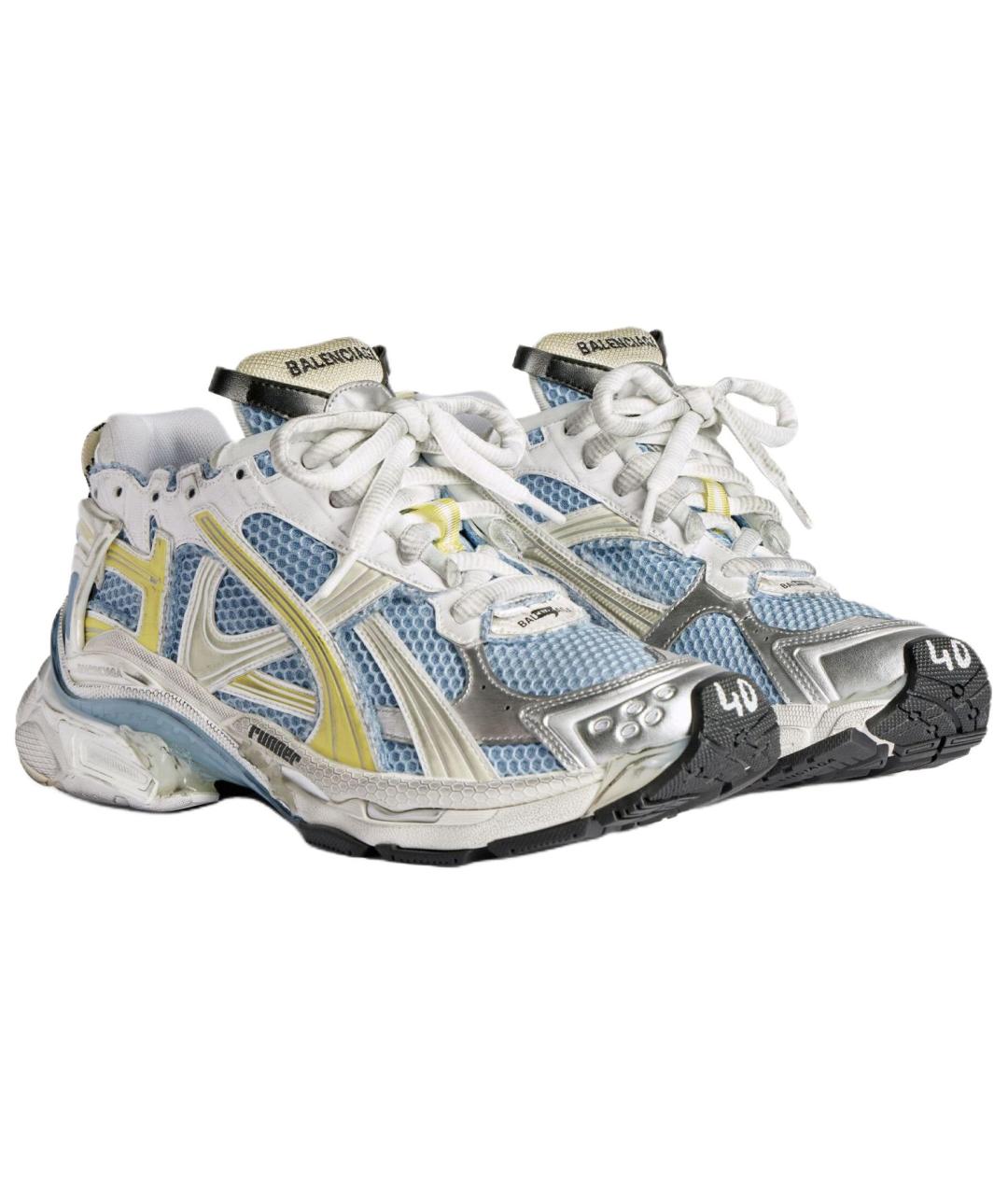 BALENCIAGA Синие кроссовки, фото 3