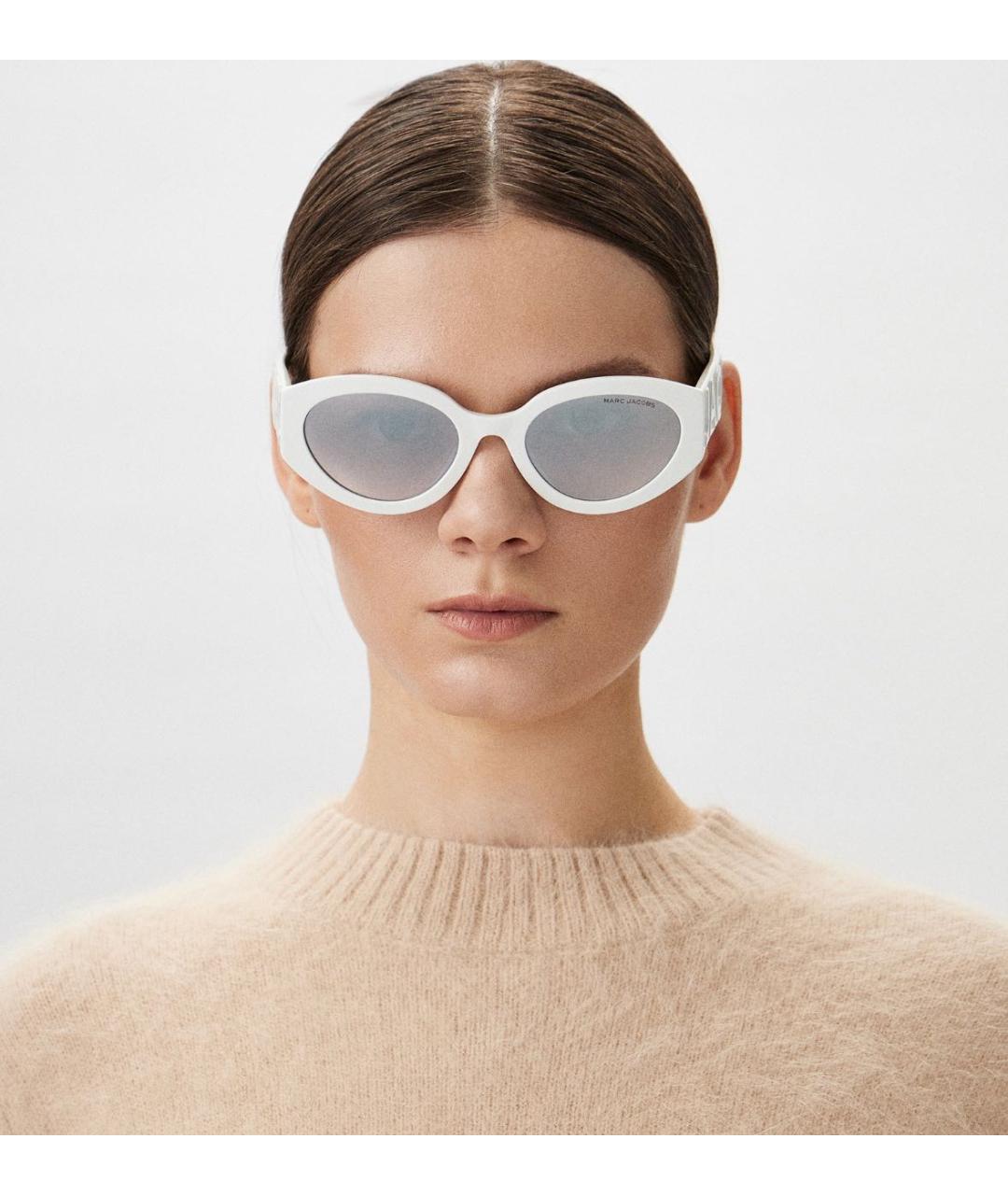 MARC JACOBS Белые пластиковые солнцезащитные очки, фото 3