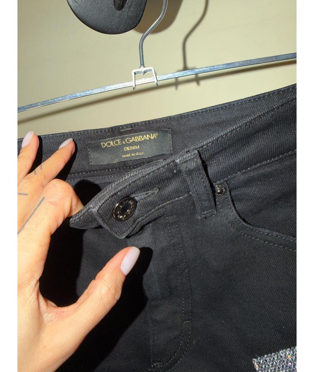 DOLCE&GABBANA Черные деним шорты, фото 3