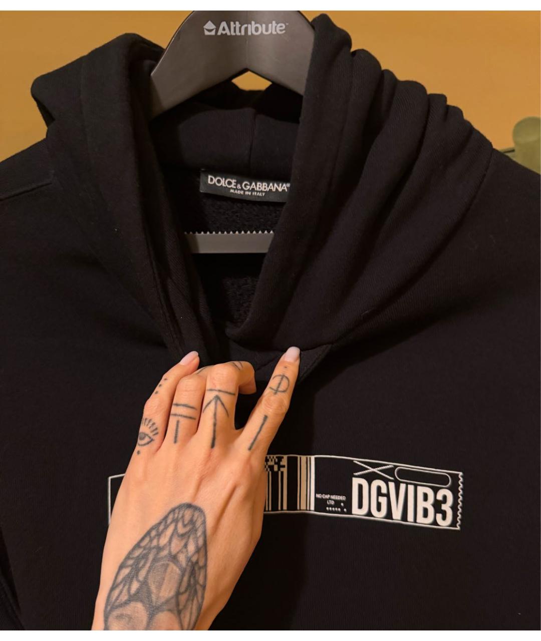 DOLCE&GABBANA Черный хлопковый костюм с брюками, фото 3