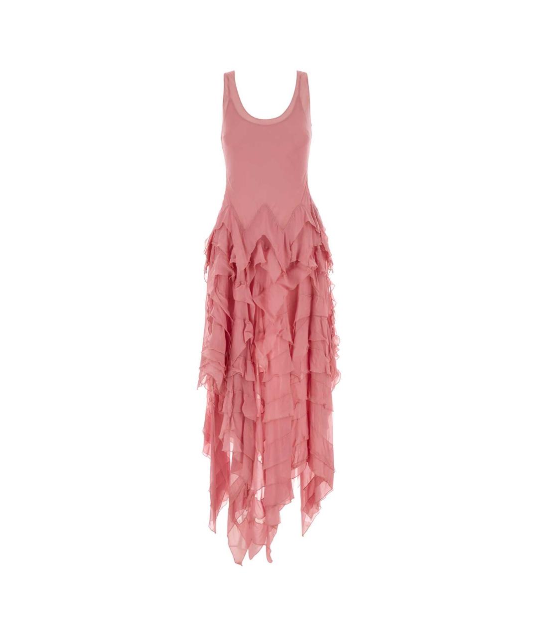 BLUMARINE Розовое вискозное коктейльное платье, фото 1