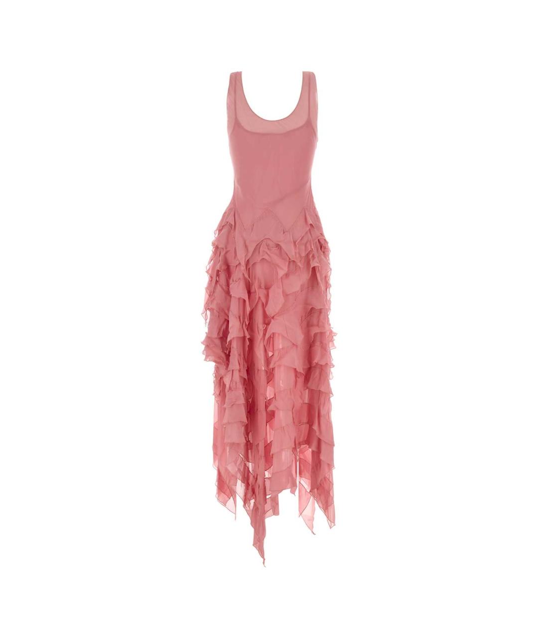 BLUMARINE Розовое вискозное коктейльное платье, фото 2