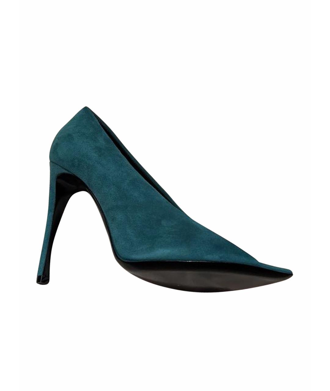 VALENTINO Зеленые замшевые туфли, фото 5