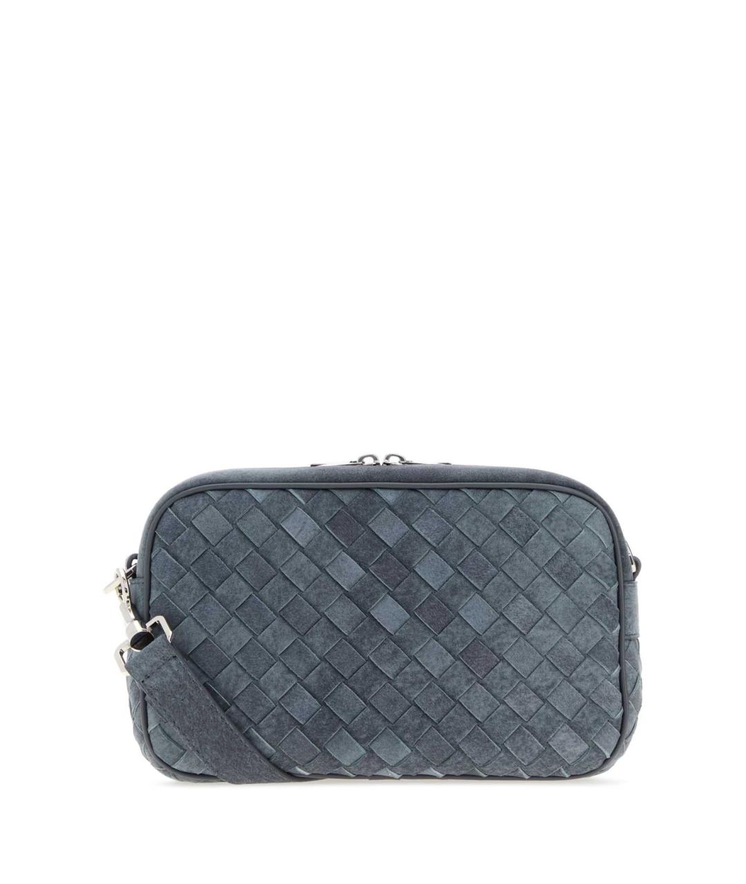 BOTTEGA VENETA Голубая замшевая сумка на плечо, фото 1