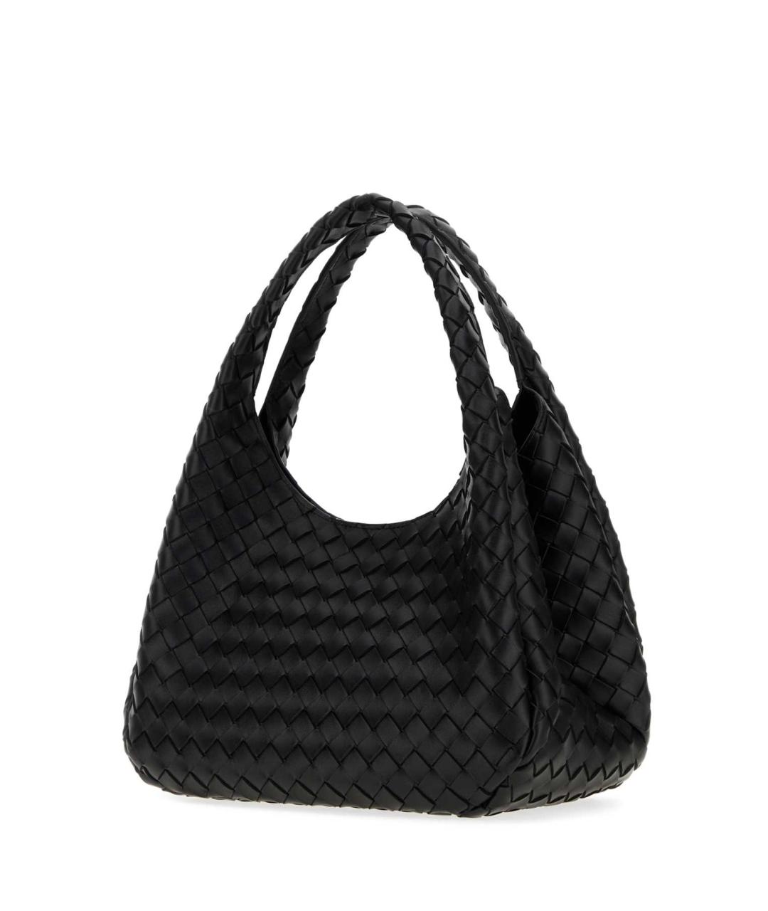 BOTTEGA VENETA Черная кожаная сумка с короткими ручками, фото 2