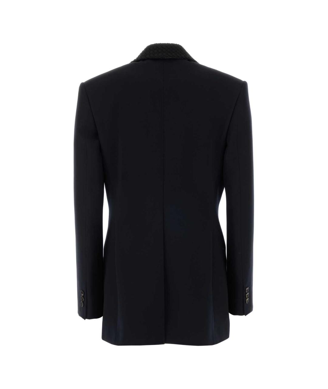 BOTTEGA VENETA Синий шерстяной жакет/пиджак, фото 2